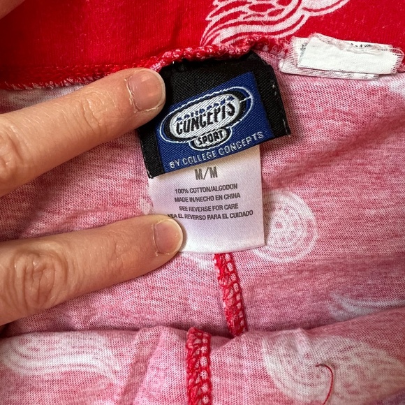 College Concepts Sports Detroit Red Wings Pajama Pants Size M - Picture 2 of 3
